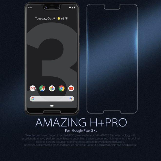 Actual product image Nillkin H+ PRO protective glass (1 Piece, Google Pixel 3)