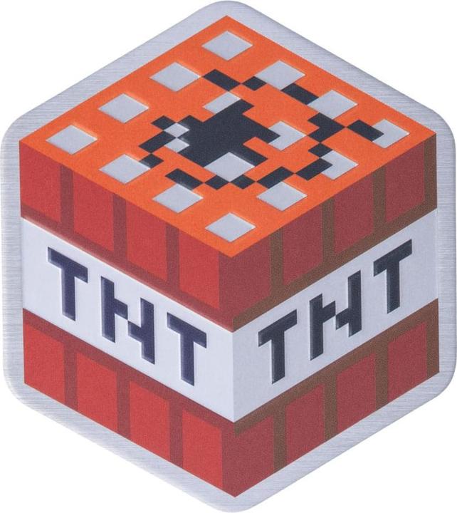 Actual product image NoName Minecraft Metal Coasters (4 x)