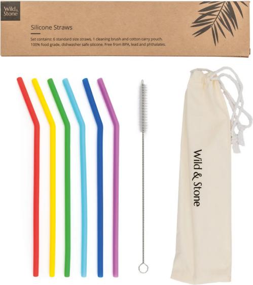 Produktbild Wild and Stone Silikon Trinkhalme (6 x)