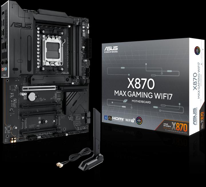 Produktbild ASUS X870 Max Gaming WIFI7 (AM5, AMD X870, ATX)