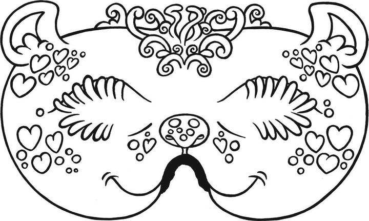 Actual product image Funny masks to colour in