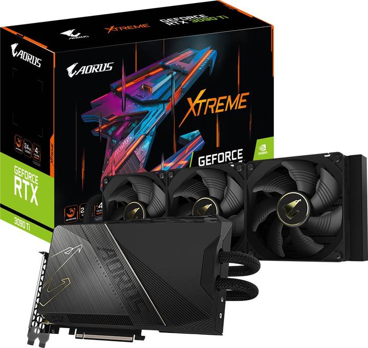 Image du produit Gigabyte AORUS GeForce RTX 3090 Ti XTREME WATERFORCE 24G (24 Go)
