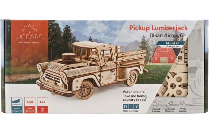Actual product image Ugears Pick-up Lumberjack