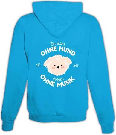 Immagine prodotto Schwesternuhr Felpa con cappuccio Dog & Music Unisex (XL)