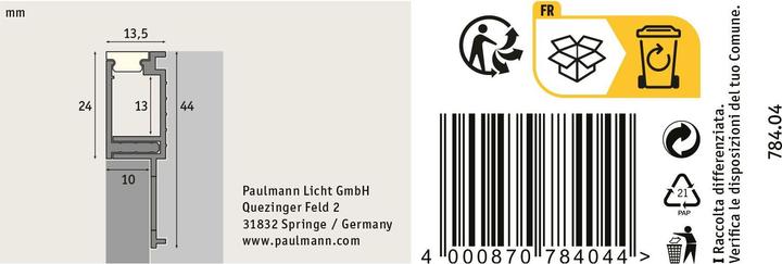 Actual product image Paulmann LED strips profile elements
