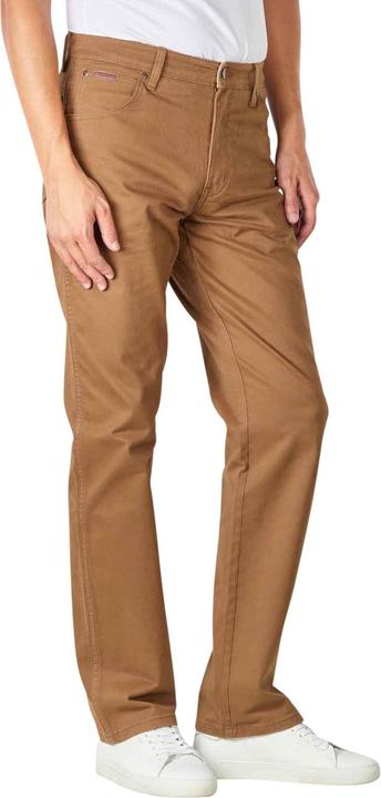Actual product image Wrangler Texas Slim Pant Straight Fit Saddle Brown (W32/L30)