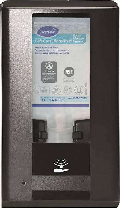 Actual product image Diversey Sensor dispenser for soap IntelliCare Hybrid black Black dispenser with sensor