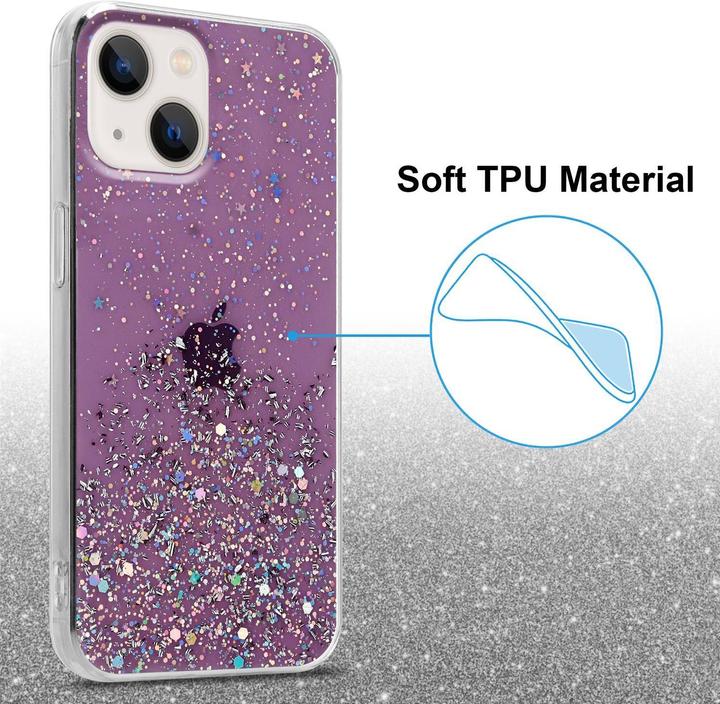Image du produit Cadorabo Couverture TPU paillettes scintillantes (Apple iPhone 13)