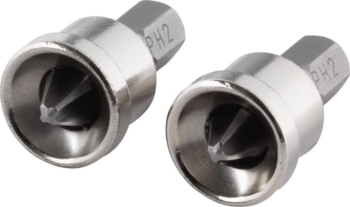Actual product image wolfcraft wolfcraft 2 Bits mit Tiefenanschlag Solid PH 2 (Cross Phillips PH M2)