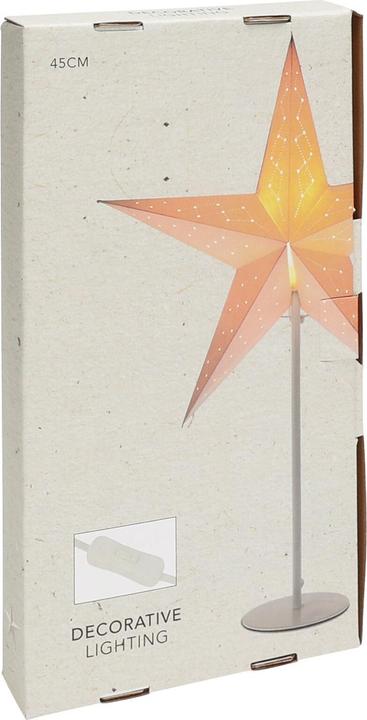 Produktbild Mojawo Weihnachtstern Tischlampe Papierstern H65cm 220V An/Aus Schalter