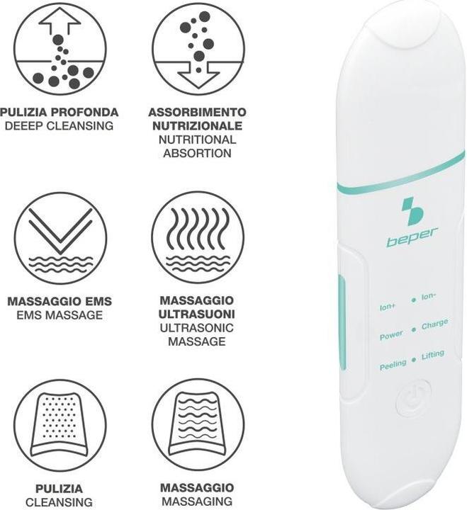 Actual product image Beper Ultra sonic skin cleansing spatula P302VIS003