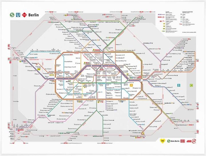 Produktbild BVG Berlin - Netzplan Berlin (120 x 100 cm)