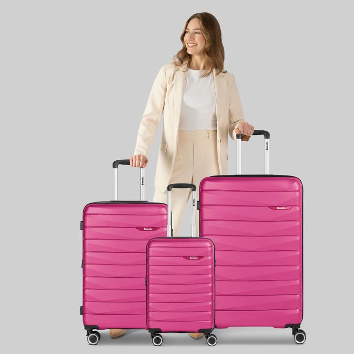 Image du produit Bench Paris 4 Rollen Kofferset 3-teilig mit Dehnfalte (223 l, XL (à partir de 115l))