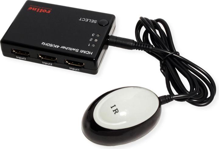 Image du produit Roline Commutateur HDMI 4K, 3 voies