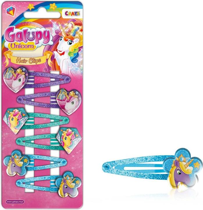 Image du produit Craze Pinces à cheveux licorne Galupy Pack de 6 (6 pcs)