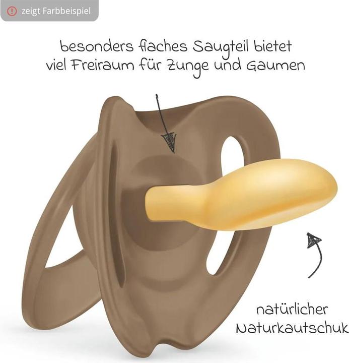 Produktbild NUK Schnuller Schnuller 2er Pack for Nature - Latex 6-18 M - Grün (2 x, ab 6 Monaten)