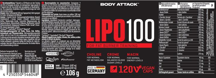 Produktbild Body Attack LIPO 100 (Neutral, 1 Stk.)