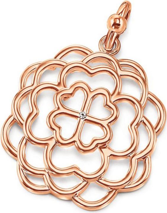 Folli Follie Ladies Pendant Sterling Silver Rose Gold 4cm 3p15t002rc (Sterling Silber)