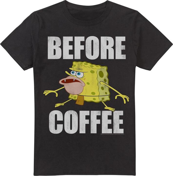 Spongebob Squarepants Before Coffee Meme TShirt