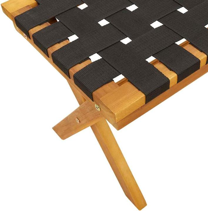 Immagine prodotto VidaXL Panchina da giardino in acacia e tessuto