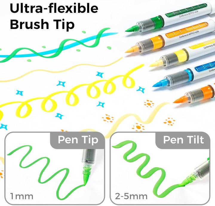 Immagine prodotto Ohuhu Acrylmarker (Multicolore, 3 mm, 24 x)