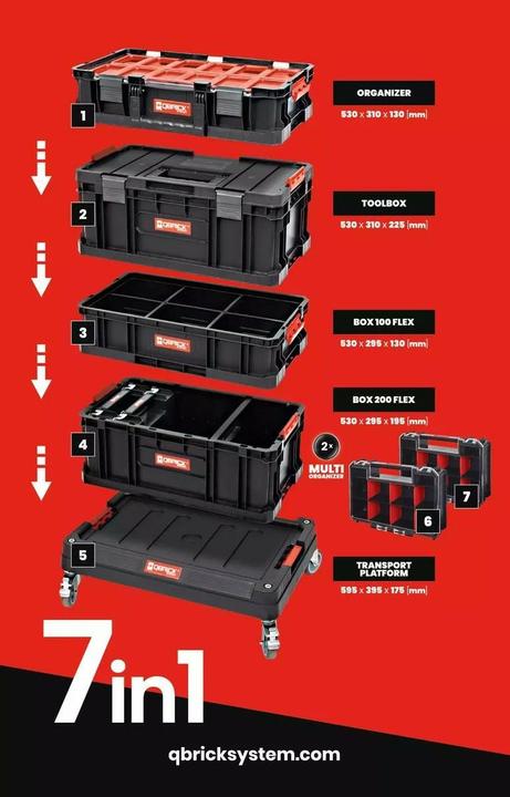 Produktbild Qbrick Mobile Werkstatt (7 Teile)