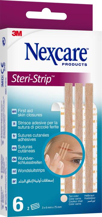 Nexcare Steri-Strip wound closure strips (6 x)
