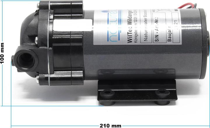 Produktbild Naturewater Druckerhöhungspumpe 600 GPD (2300 l) Booster Pumpe 108W Umkehrosmose (Boosterpumpe)