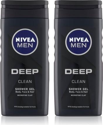 Actual product image NIVEA Men Deep Shower Gel for Men (Convenient Packaging)