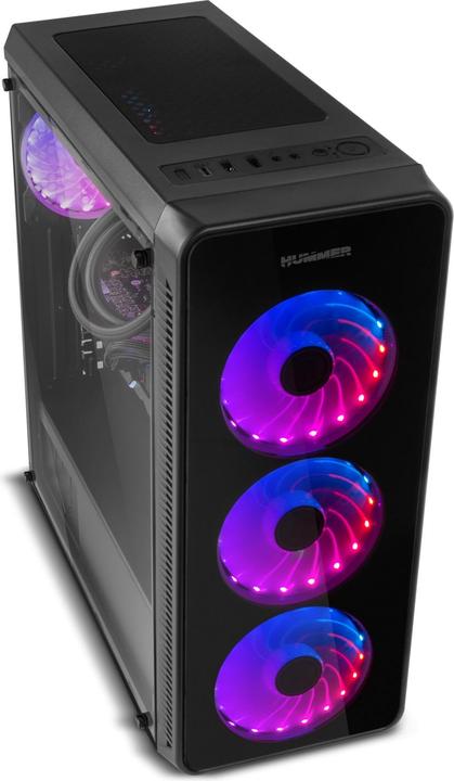 Actual product image Nox ATX TOWER HUMMER TGM RAINBOW RGB - Tower (mATX, Mini-ITX, ATX)