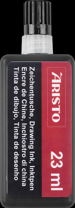 Aristo Tusche für mg1 schwarz 23ml Kunststoffflasche (Marker Nachfülltusche, Schwarz)