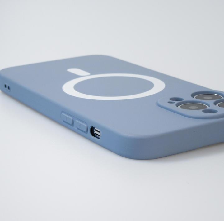 Actual product image PhoneLook Soft shell silicone cover with MagSafe and camera protection grey (Apple iPhone 13 Pro Max)