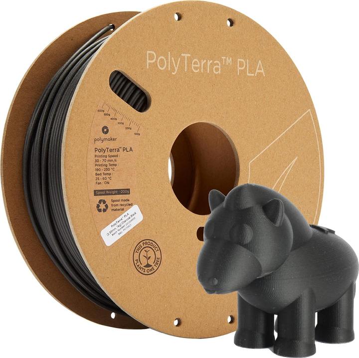 Immagine prodotto Polymaker PolyTerra (PLA, 2.85 mm, 1000 g, Nero)