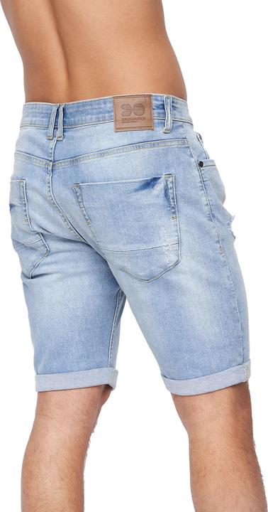 Actual product image Crosshatch Mens Riptrey Abraised Denim Shorts (32)