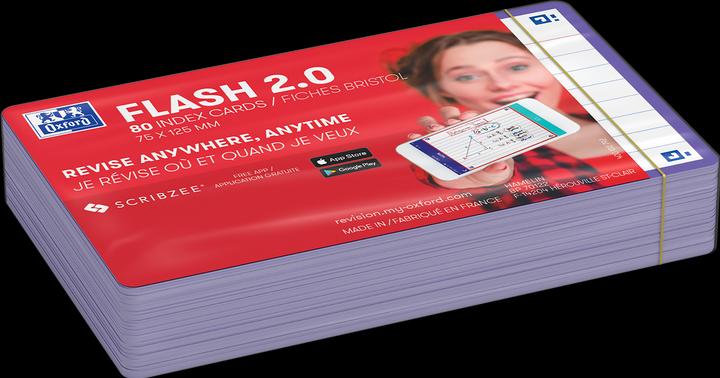 Produktbild Oxford FLASH 2.0 Karteikarten (75 x 125 mm, 80 x)