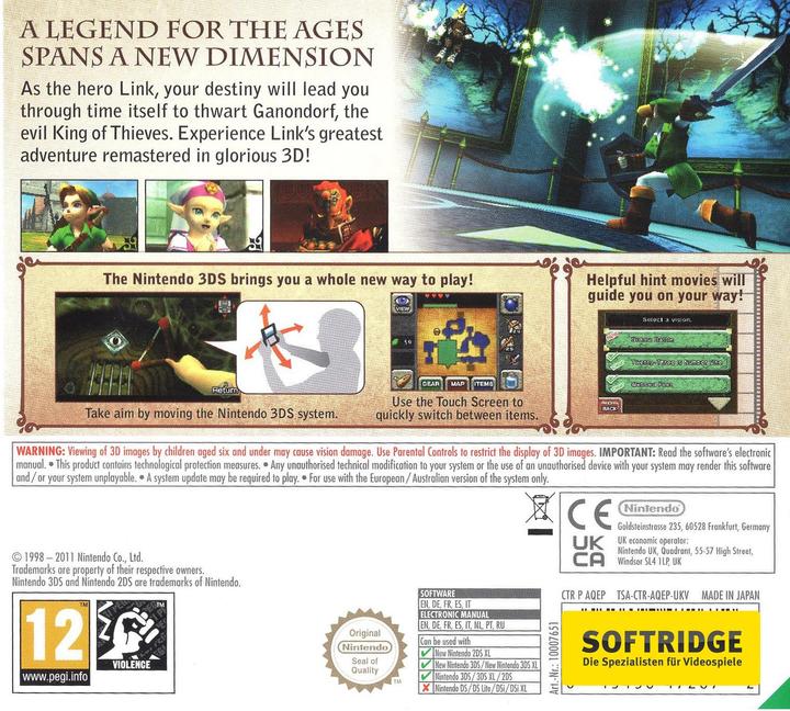 Image du produit Nintendo Sélectionne : Zelda : Ocarina du temps (3DS, DE)