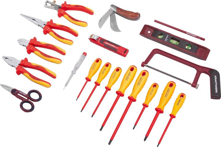 Actual product image Kraftwerk Electrician's tool kit (20 pieces)