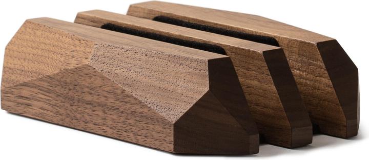 Image du produit Oakywood Dual Laptop Dock - double support vertical pour ordinateur portable - en bois massif - largeur