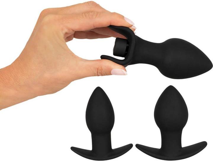 Actual product image Black Velvets Butt plug set