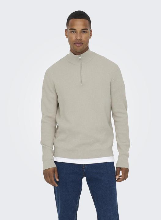 Produktbild Only & Sons Onsphil Reg 12 Struc Half Zip Knit Noos (XS)