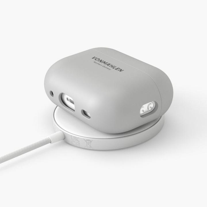 Actual product image Vonmählen Thin Case for AirPods Pro 2nd Gen Light Gray (Headphone sleeve)