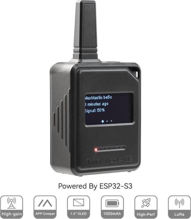 Actual product image Elecrow ThinkNode M2 Meshtastic mit OLED Display