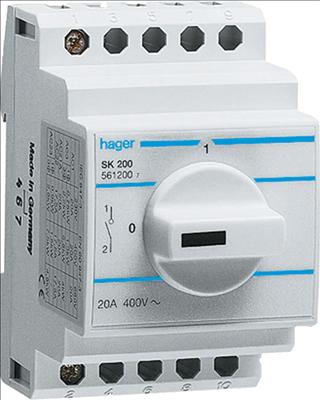 Immagine prodotto Hager Commutatore 1 polo Hand-0-Auto