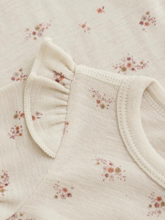 Image du produit CeLaVi Body manches longues en laine mérinos fleurs sauvages (90)