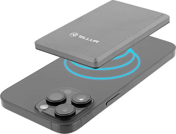 Actual product image Tellur PD20W Ultra Thin 5000 mAh PowerBank MagSafe (5000 mAh)