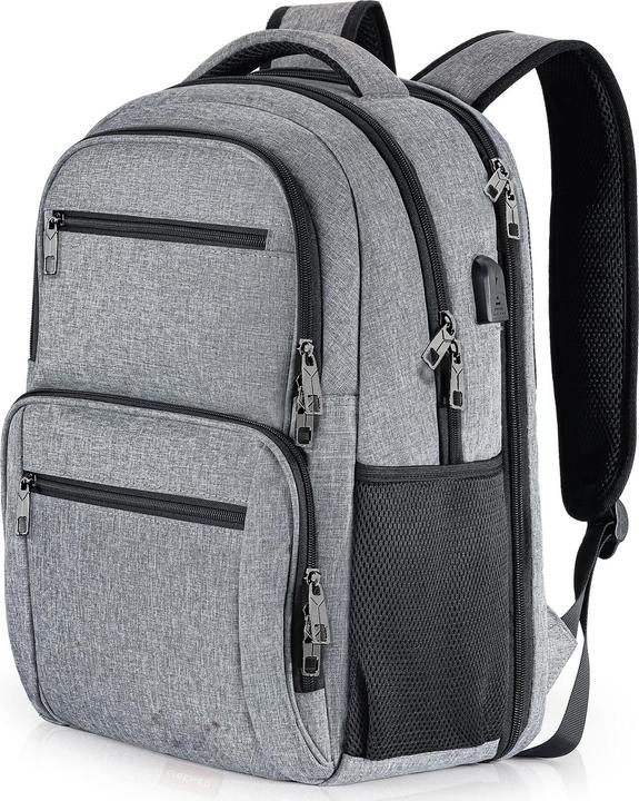 Produktbild Only-Bags.Store Rucksack, Schulrucksack wasserdicht Arbeit Laptop mit USB-Ladeanschluss, Reisen Wanderrucksack (32 l)