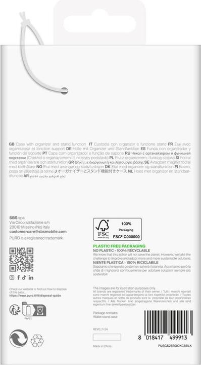 Actual product image Puro Bookcover (Samsung Galaxy S25+)