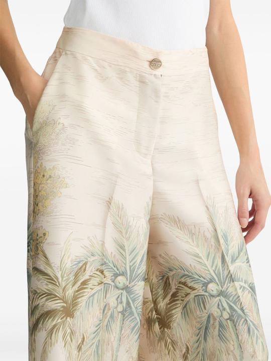 Actual product image Liu Jo Black Pantaloni Green Jungle Printed (42)