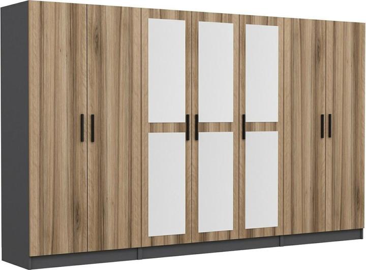 Grigio, Legno di quercia, Specchio
