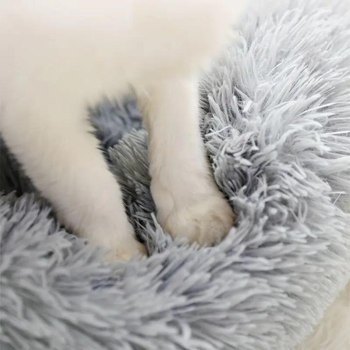 Produktbild Hermex Flauschige Katzenhöhle mit Katzenangel mit Federanhänger 10-tlg. (Katze)